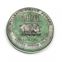 E-shop Reuzel Green Grease Medium Hold, pomáda na vlasy 35g