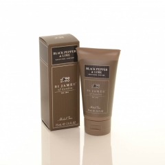 E-shop St James of London Black Pepper & Lime,krém na holenie v tube 75 ml