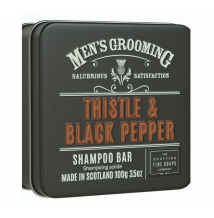 E-shop Scottish Fine Soaps Thistle and Black Pepper tuhý šampón v plechu 100g