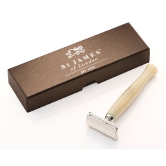 St James of London Cheeky B\'stard Shaving Razor Safety - Horn SJOL20090, holiaci strojček