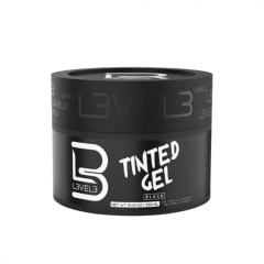 L3VEL3 Tinted Gel Black černý gel na vlasy 250 ml