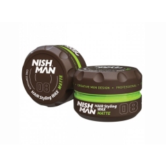 Nishman Hair Styling Wax Matte 08 matný vosk na vlasy 150 ml