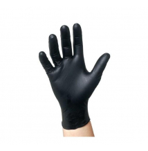 Intco jednorazové nitrilové rukavice čierne M
