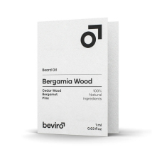 Beviro Bergamia Wood olej na fúzy vzorek 1 ml